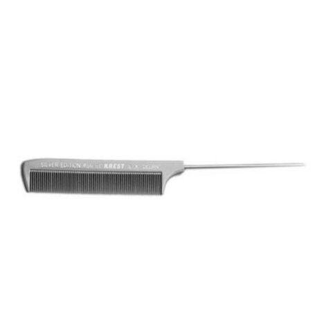 Krest 56 Silver Metal Tail Comb